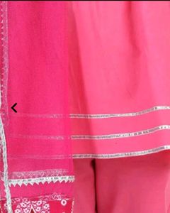 Rakhi- Pure Cotton Pink Girls Salwar Kameez