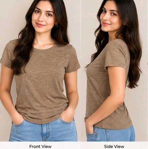 Classic Brown Heathered T-Shirt