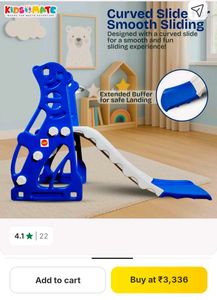 Kids Play Slide with Basketball Hoop