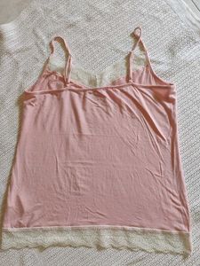 ESmara Pink Lace Trim Camisole