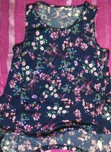 Chic Floral Print Sleeveless Top