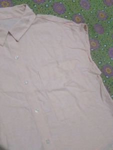 Light Pink Collared Button-Up Shirt