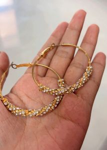 Sparkling Hoop Earrings