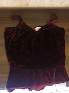 Libermode Burgundy Velvet Dress (XS)