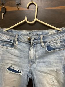 Ripped Light Wash Jeans