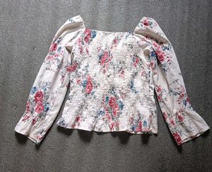 Floral Print Long Sleeve Top