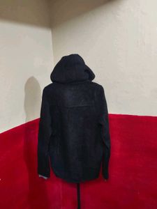 Quechua Black Zip-Up Hooded Jacket