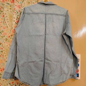Light Wash Denim Shirt for women