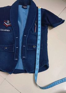 Boys Denim Jacket &amp; Shirt Set