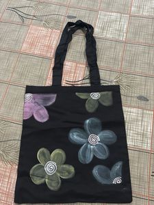 Hand-Painted Tote Bag