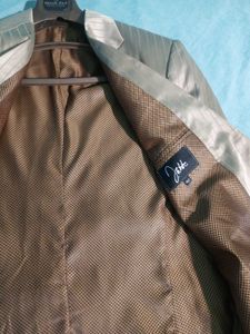 Men's Pinstripe Blazer(Beige Colour)