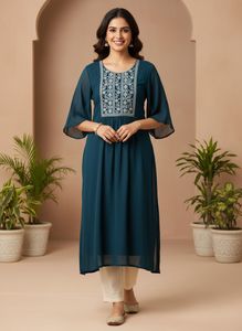 Elegant Embroidered Kurta