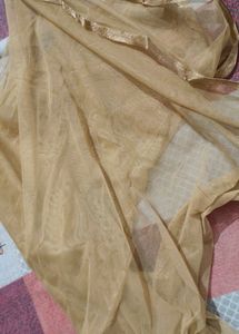Pink And Golden Kurta Set