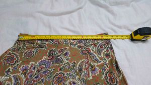 Boho Paisley Print Wrap Skirt