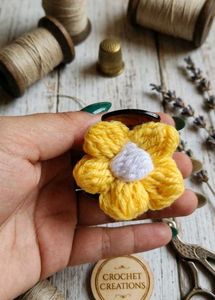 Handmade Crochet Flower Hair Clip