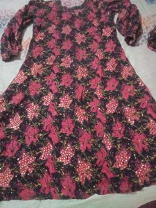 Elegant Floral Kurta Set with Dupatta