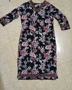 Elegant Floral Kurti Top