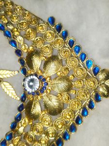Blue Colour Necklace With Earrings Earrings And Mangalsutra Ka Pendant Combo Set Hai Very  😍❤️