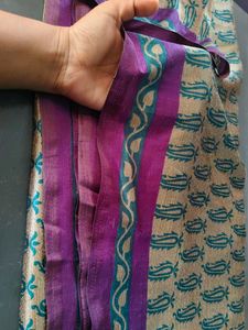 Vibrant Saree with Paisley Print