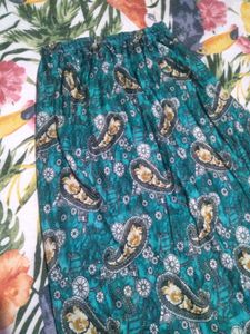 Paisley Print Boho Skirt