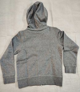 Kids Grey Zip-Up Hoodie