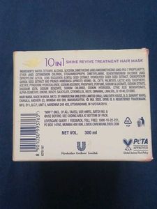 Dove 10 IN 1 Shine Revive Treatment Mask