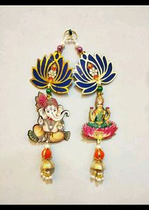 Mdf Lotus + Ganesh Laxmi Ji