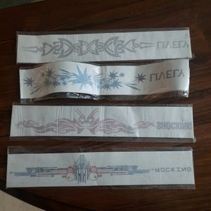 Set Of 4 Water Arm/ Hand tattoo (Temporary Tattoos