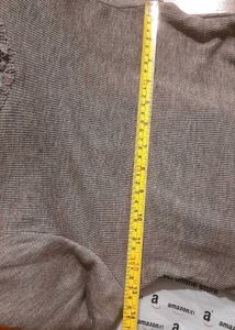Grey Rib Wide Neck T-Shirt