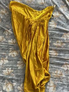 Vibrant Yellow Patiala Salwar and blue plazo