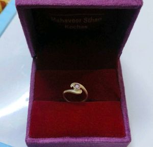 Elegant ring with Pink Stone pure silver