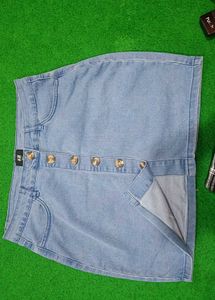 Slimfit Blue Denim skirt