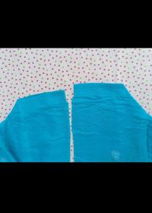 Turquoise Embroidered Kurta Set