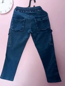 Stylish Blue Cargo Jeans