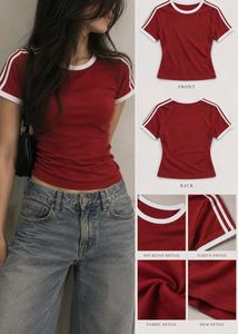 Red Ringer Tee