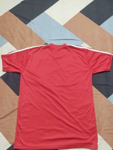 Red T-Shirt with White Stripes