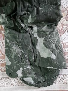Netplay Green Floral Print Shirt