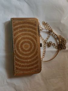Sparkling Gold Clutch Bag