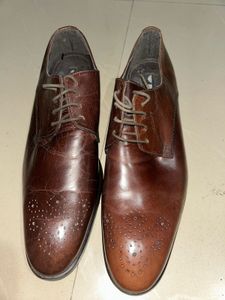 Men's Brown Leather Oxford Shoes