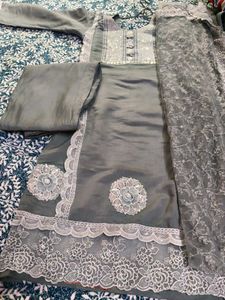 Elegant Grey Kurta Set