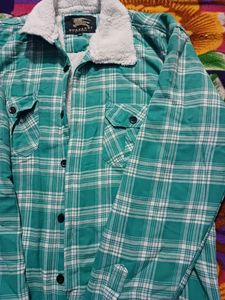 Men New Woolen Shacket With Double Layer