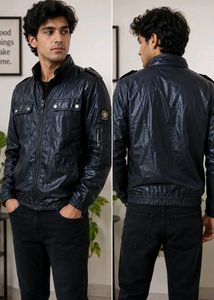 Men's Navy Blue Bomber Jacket very light