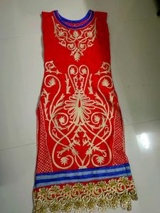 very beautiful red dress