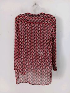 Arrow red Printed Top ( Women)
