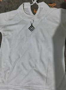 Sparkly White Tunic Top