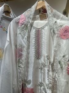 Elegant Embroidered Unstitched Suit