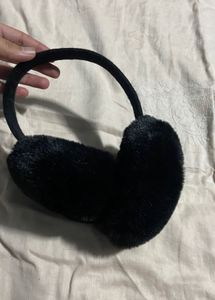 Black Plush Earmuffs