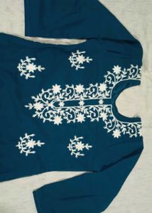 Patiala Suit Set with Floral Dupatta