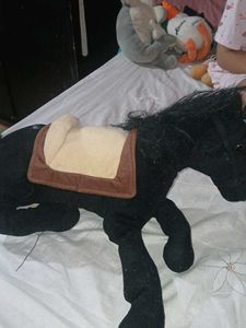 Plush Black Dog Toy