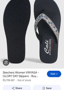 Sparkling Embellished Flip-Flops